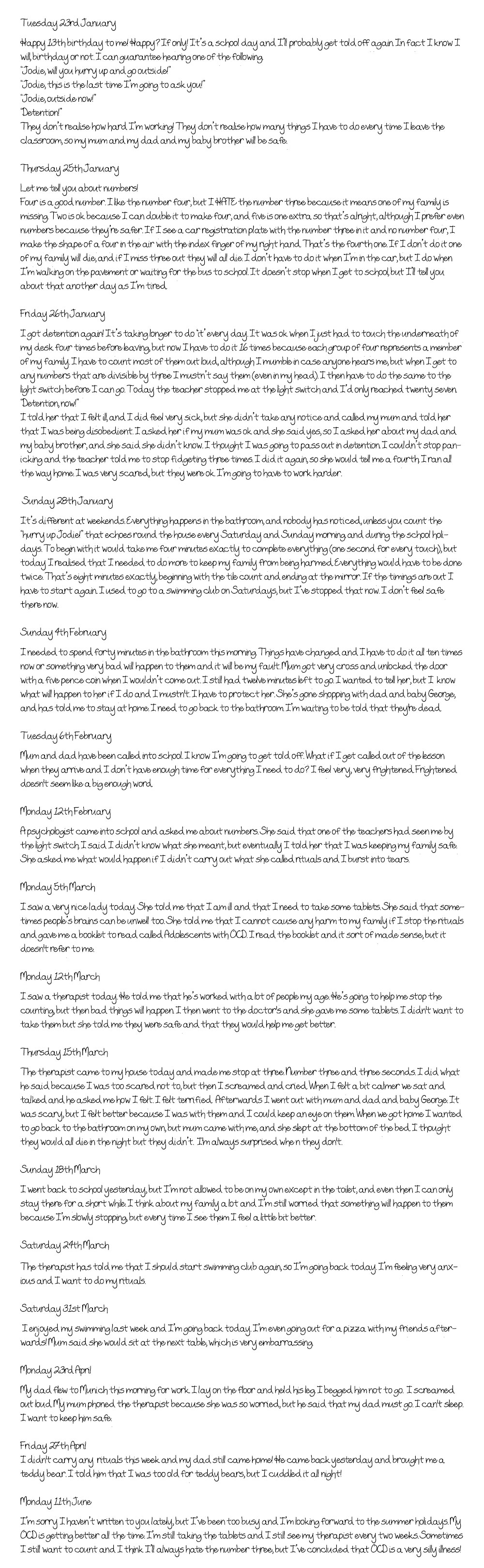 Jodie’s Diary